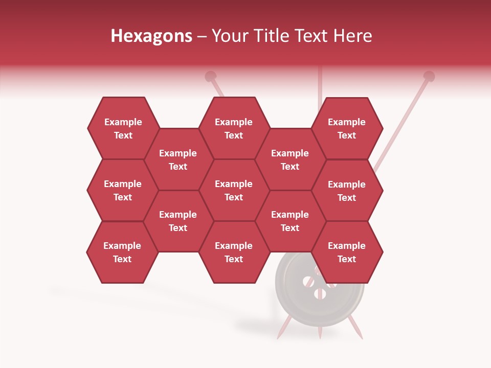 Button Handicraft Buttonholes PowerPoint Template