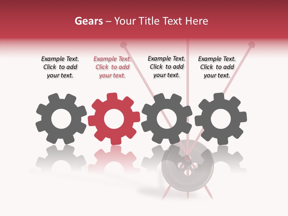 Button Handicraft Buttonholes PowerPoint Template