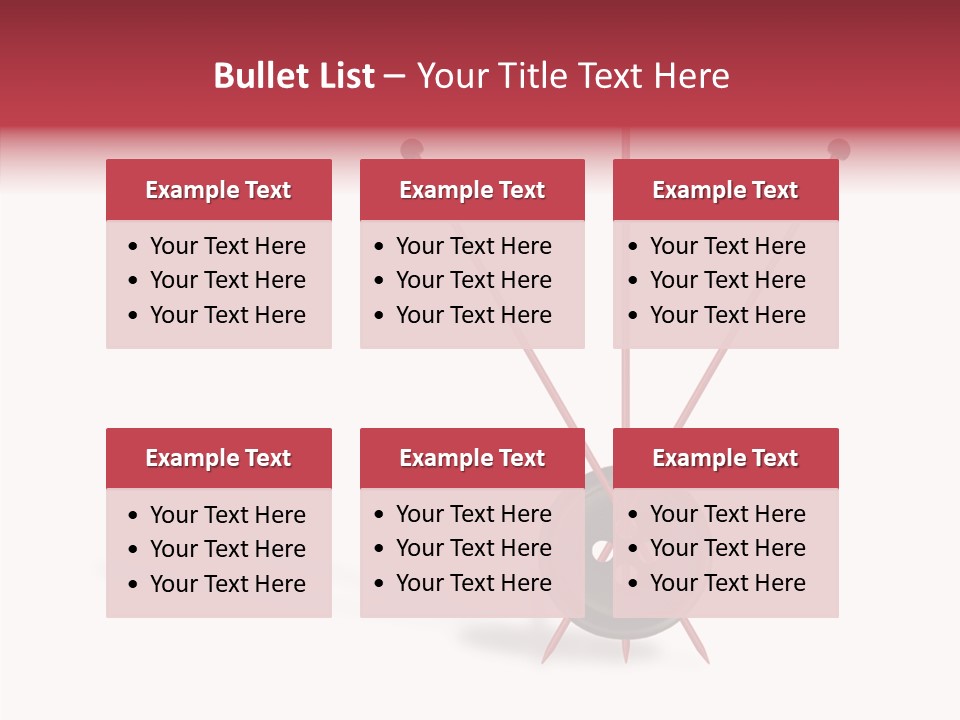 Button Handicraft Buttonholes PowerPoint Template