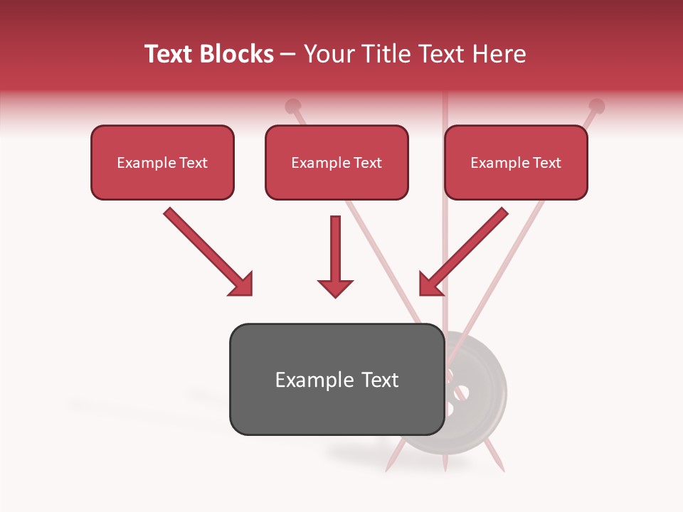 Button Handicraft Buttonholes PowerPoint Template