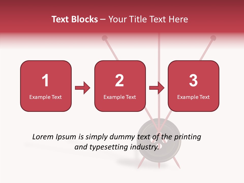 Button Handicraft Buttonholes PowerPoint Template