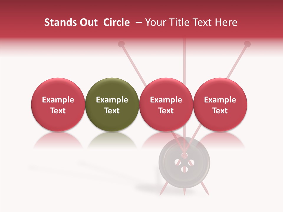 Button Handicraft Buttonholes PowerPoint Template