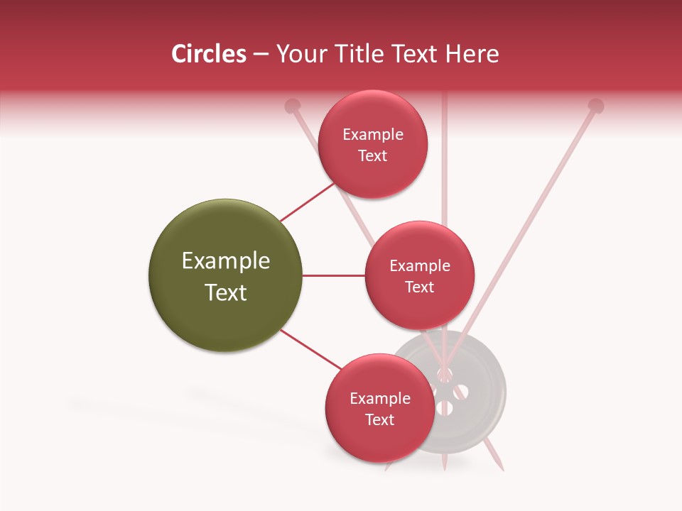 Button Handicraft Buttonholes PowerPoint Template