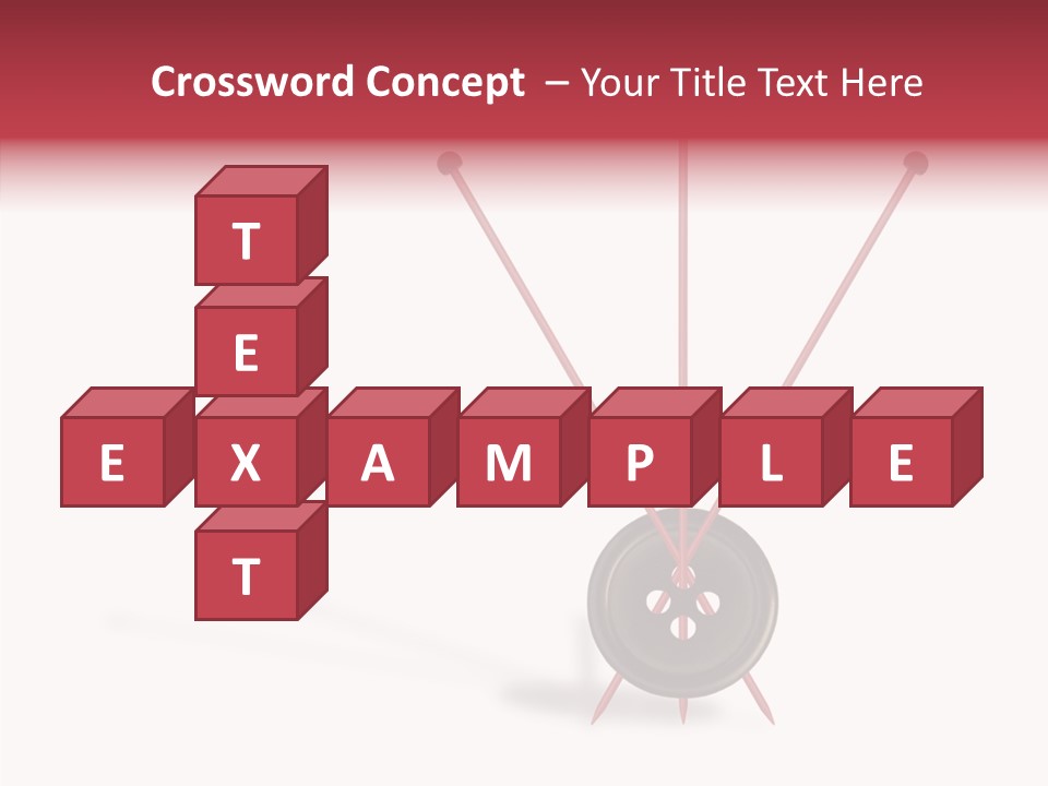 Button Handicraft Buttonholes PowerPoint Template