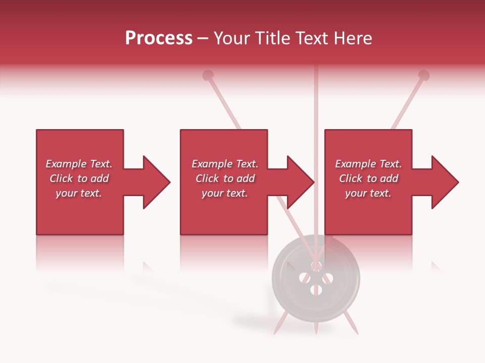 Button Handicraft Buttonholes PowerPoint Template