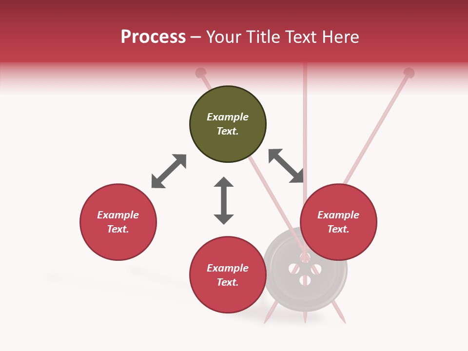 Button Handicraft Buttonholes PowerPoint Template