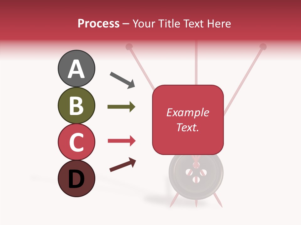 Button Handicraft Buttonholes PowerPoint Template