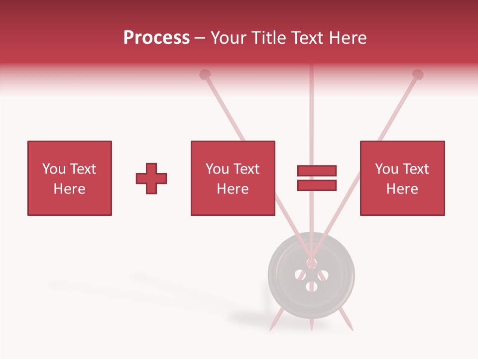 Button Handicraft Buttonholes PowerPoint Template