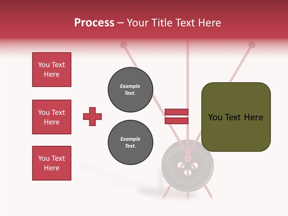Button Handicraft Buttonholes PowerPoint Template