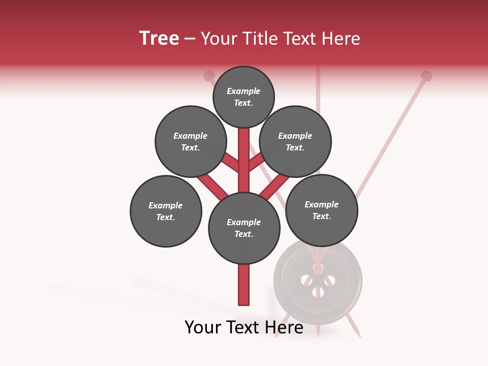 Button Handicraft Buttonholes PowerPoint Template