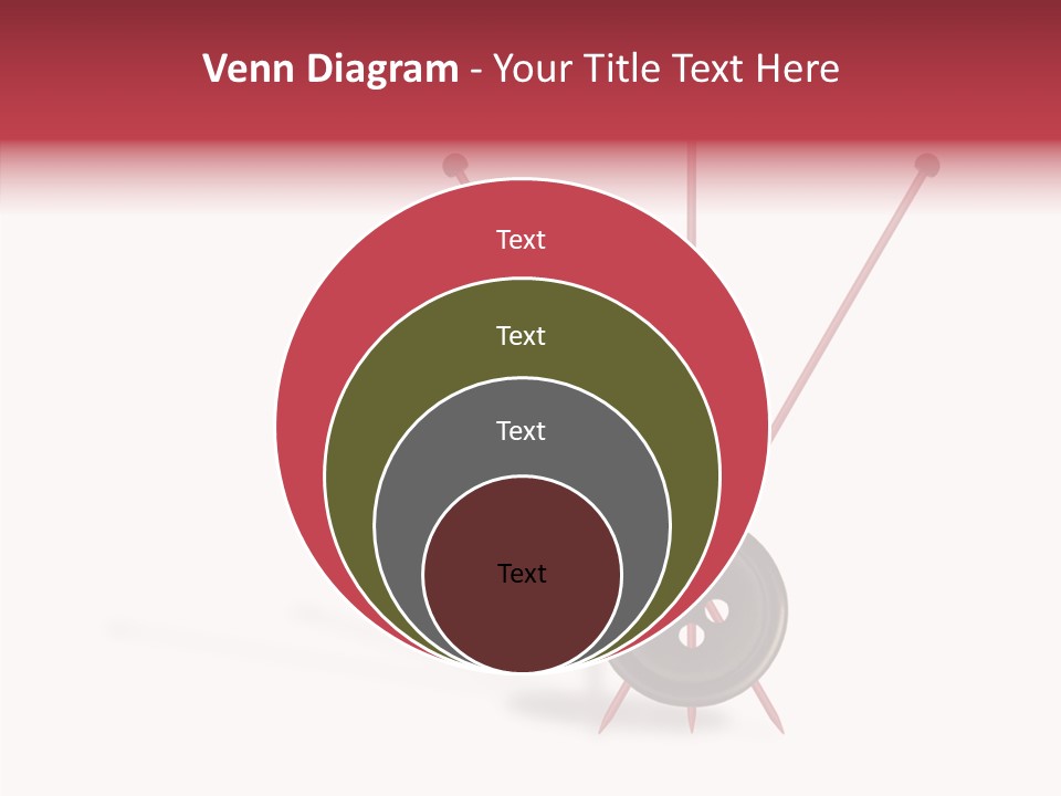 Button Handicraft Buttonholes PowerPoint Template