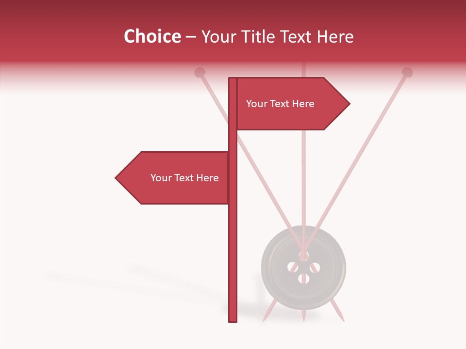Button Handicraft Buttonholes PowerPoint Template