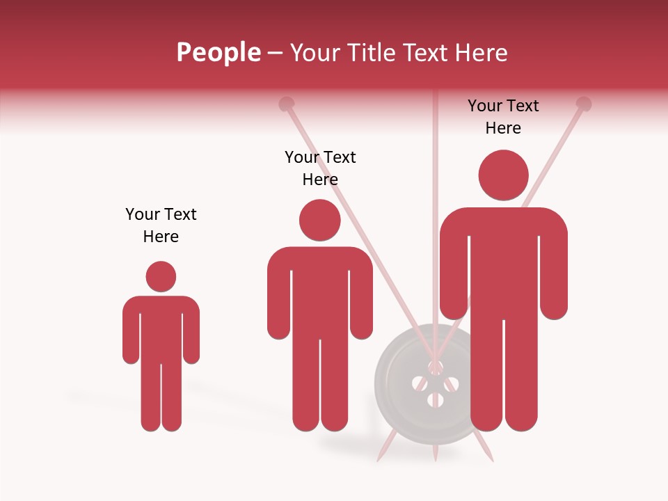 Button Handicraft Buttonholes PowerPoint Template