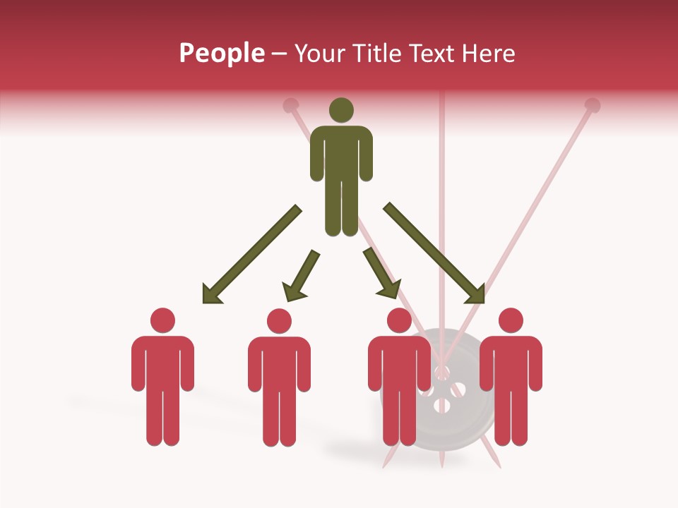 Button Handicraft Buttonholes PowerPoint Template