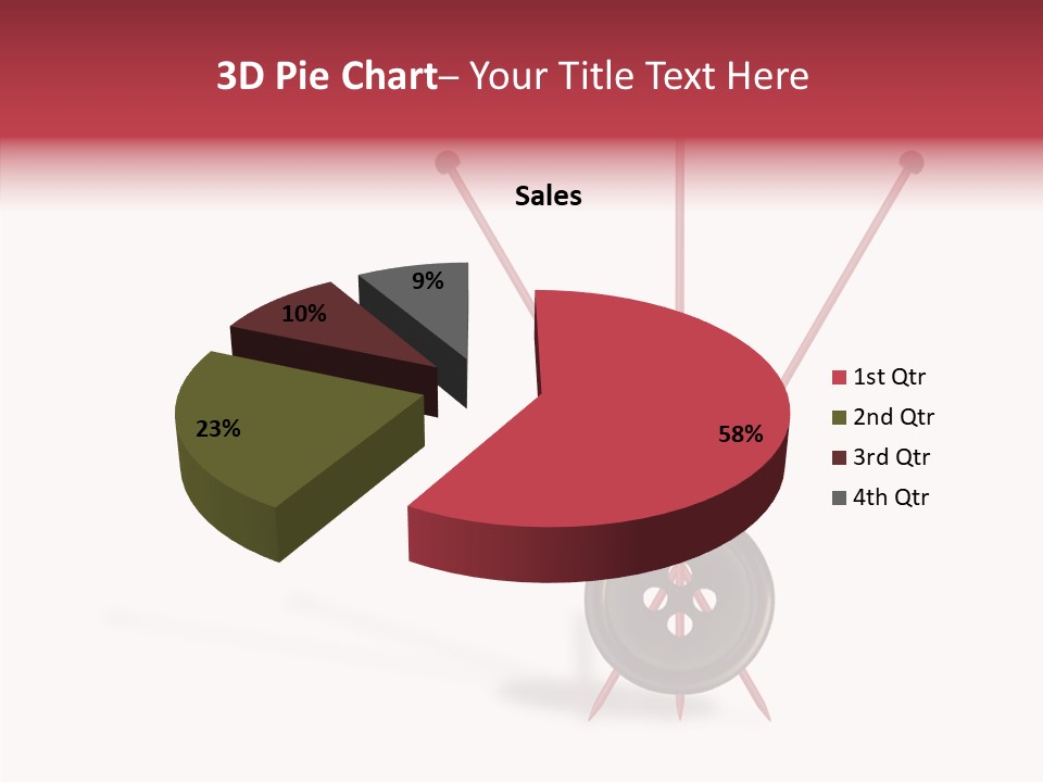 Button Handicraft Buttonholes PowerPoint Template