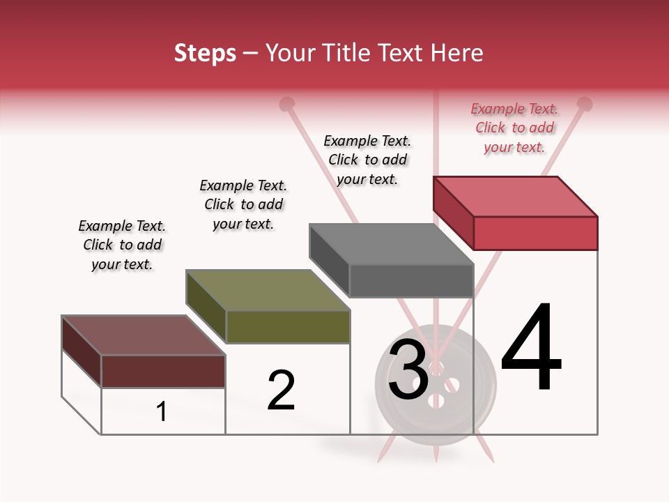 Button Handicraft Buttonholes PowerPoint Template