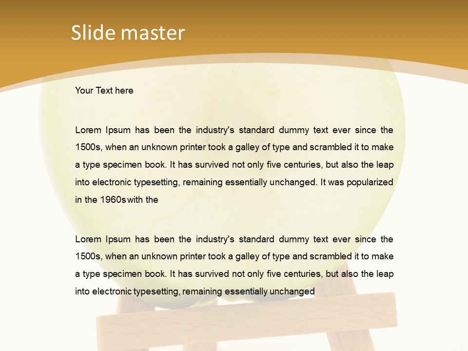 Vegetarian Snack Color PowerPoint Template