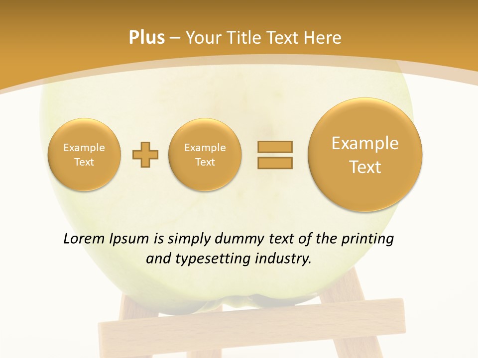 Vegetarian Snack Color PowerPoint Template