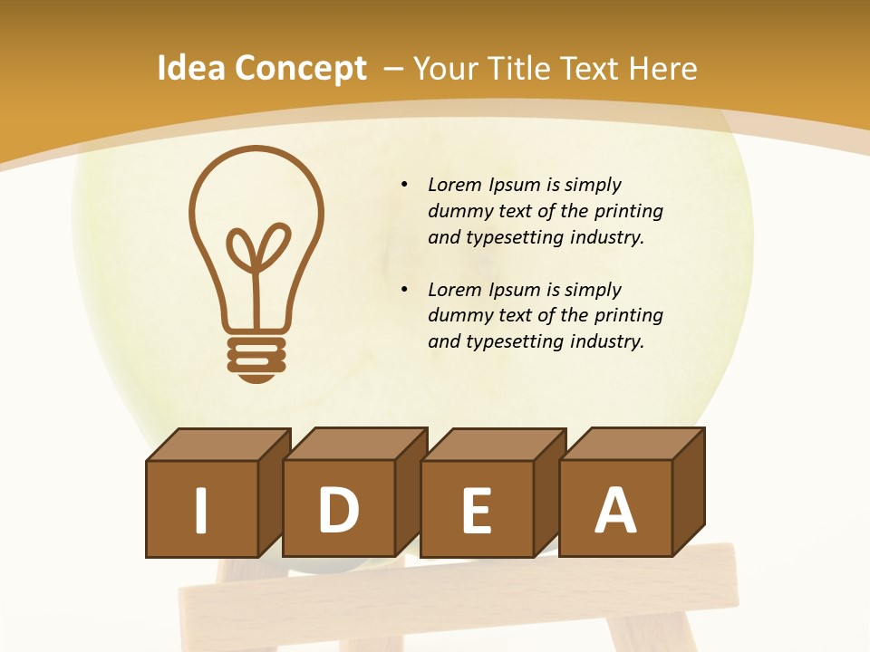 Vegetarian Snack Color PowerPoint Template
