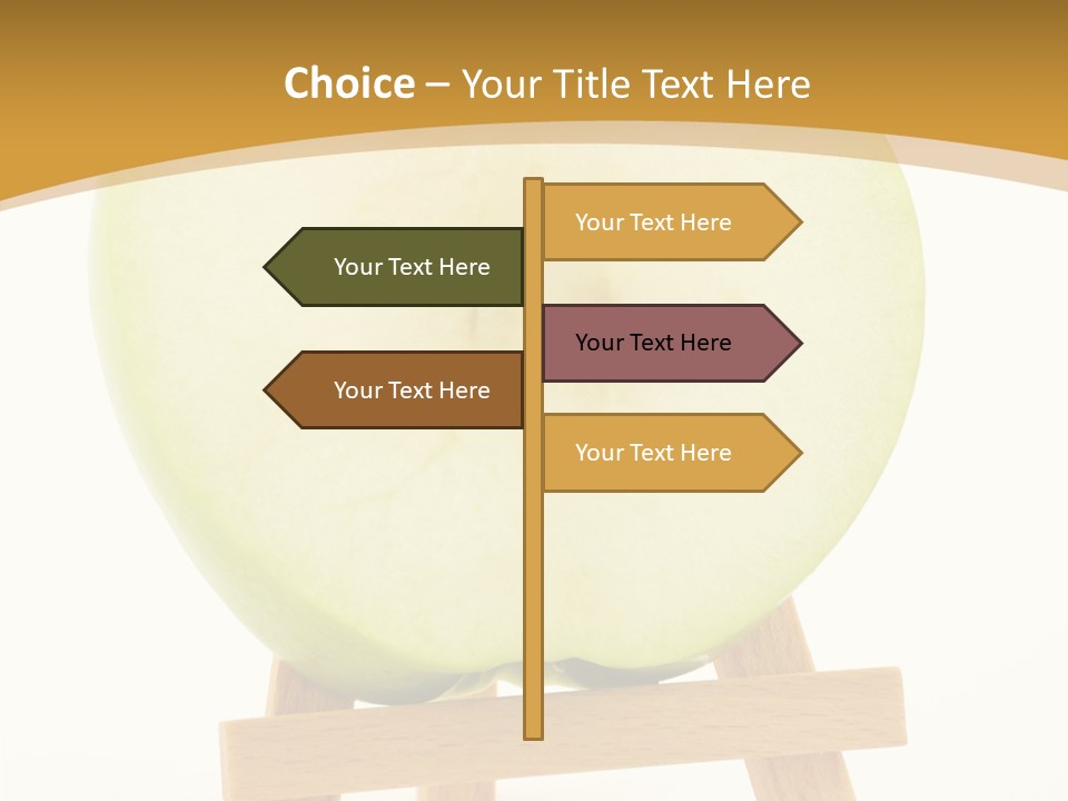 Vegetarian Snack Color PowerPoint Template