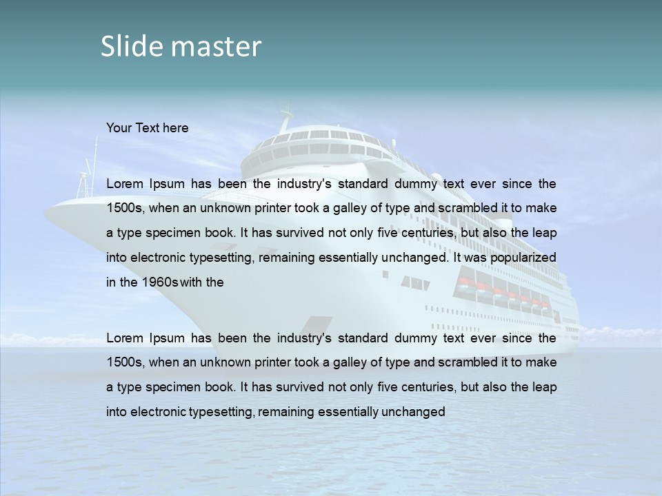 Independence Deck Vacations PowerPoint Template