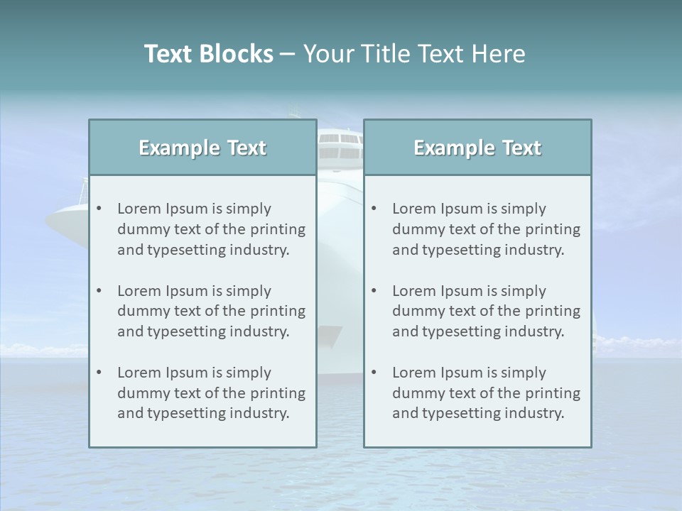 Independence Deck Vacations PowerPoint Template