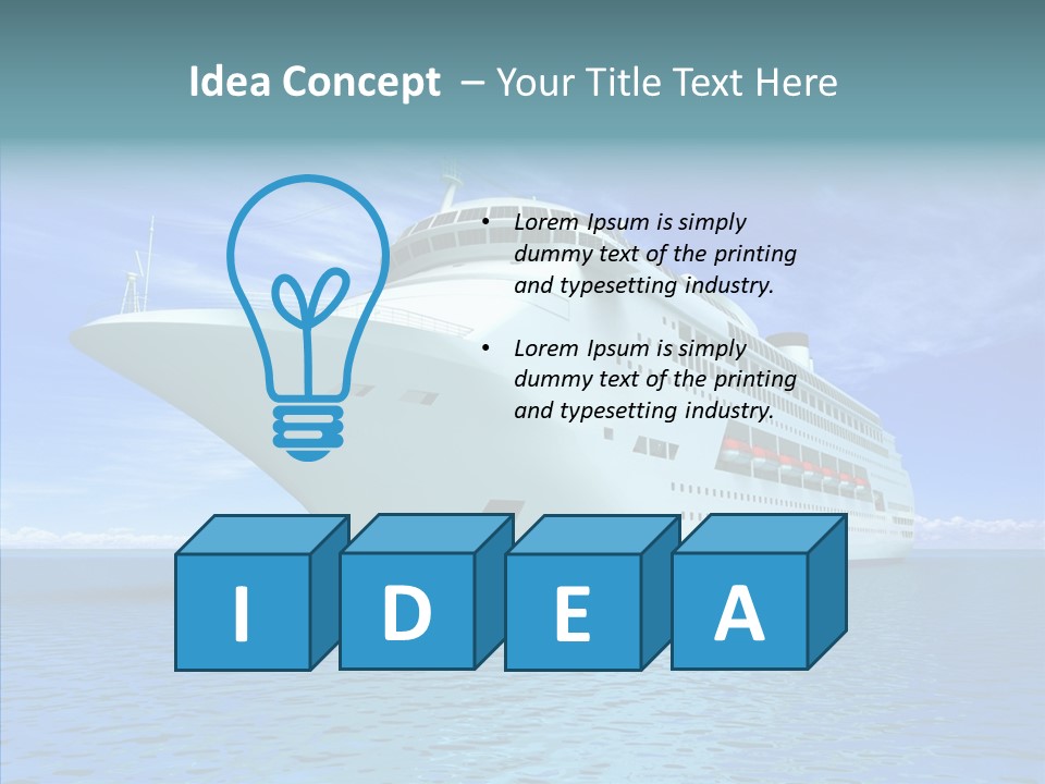 Independence Deck Vacations PowerPoint Template