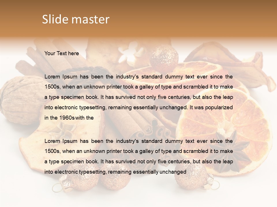 Apple Cinnamon Dry PowerPoint Template