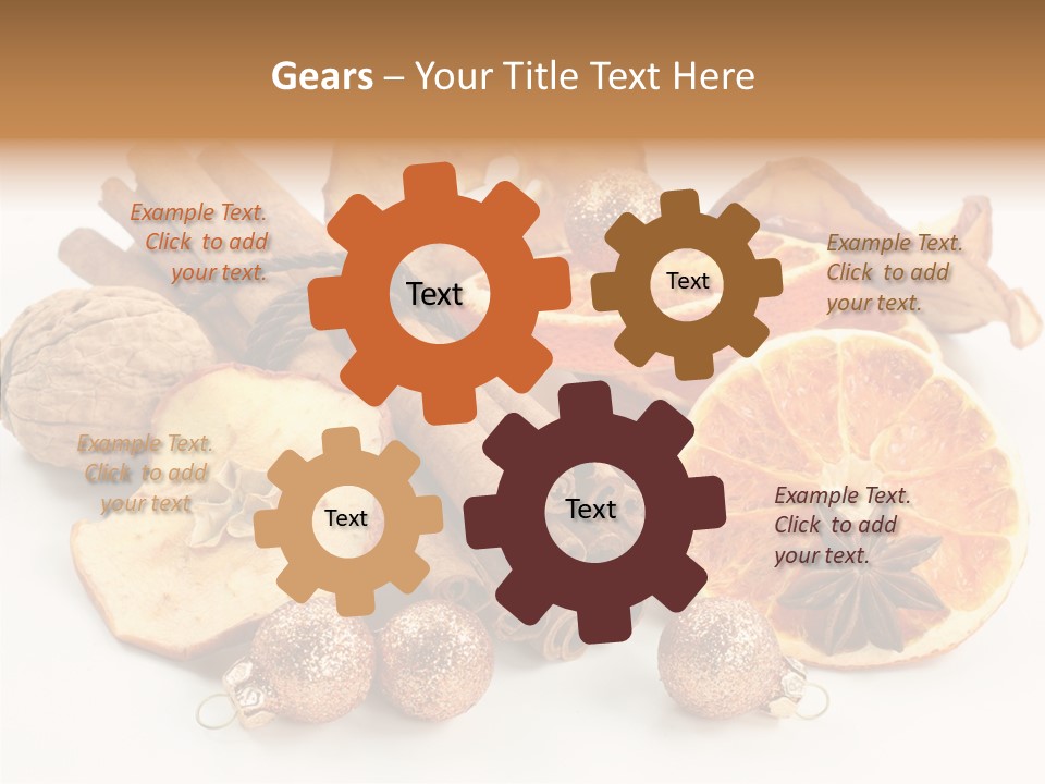 Apple Cinnamon Dry PowerPoint Template