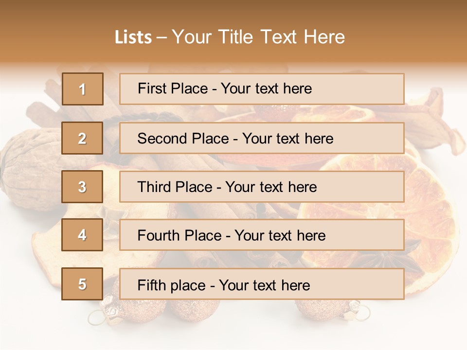 Apple Cinnamon Dry PowerPoint Template