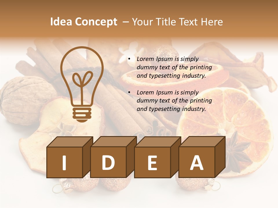 Apple Cinnamon Dry PowerPoint Template