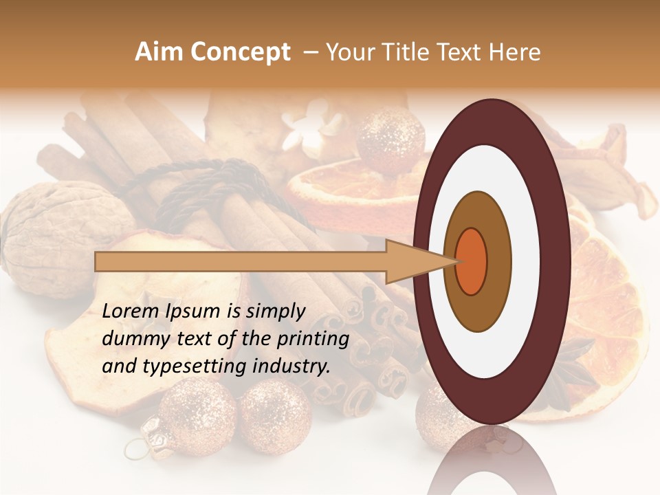 Apple Cinnamon Dry PowerPoint Template
