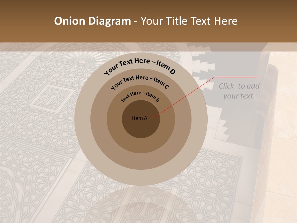 Golden Mosaic Handle PowerPoint Template