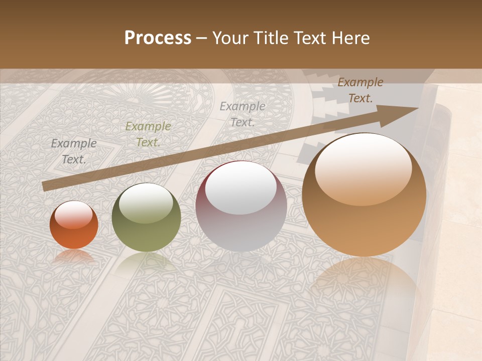 Golden Mosaic Handle PowerPoint Template