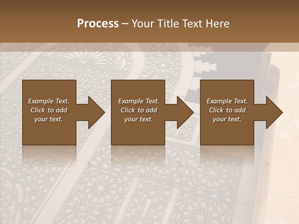 Golden Mosaic Handle PowerPoint Template