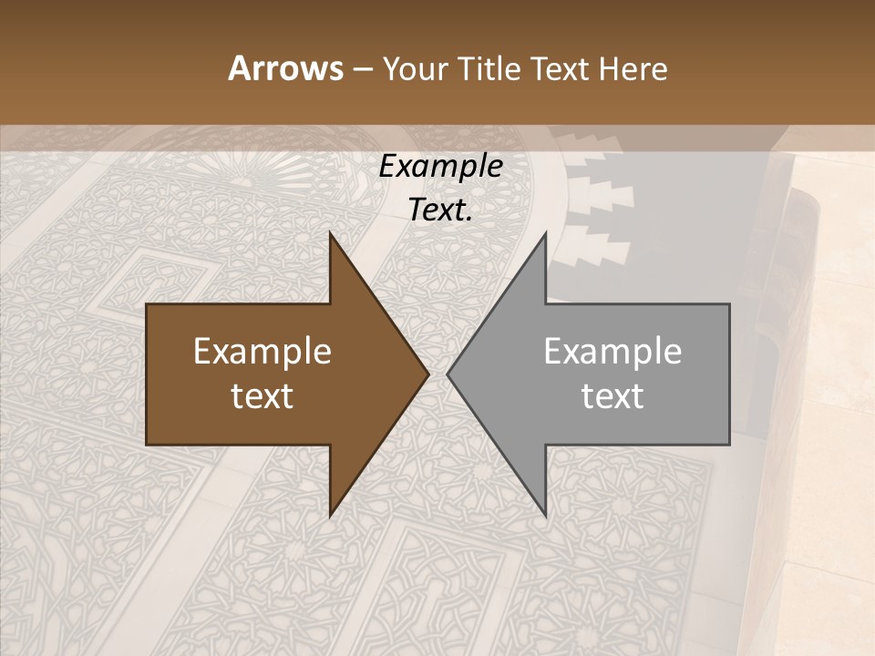 Golden Mosaic Handle PowerPoint Template