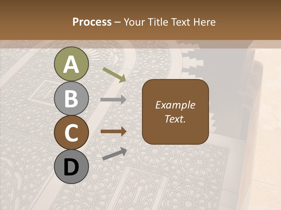 Golden Mosaic Handle PowerPoint Template