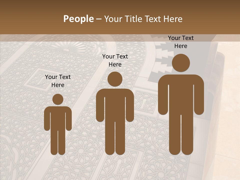 Golden Mosaic Handle PowerPoint Template