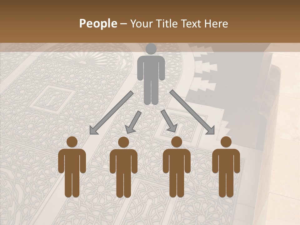 Golden Mosaic Handle PowerPoint Template