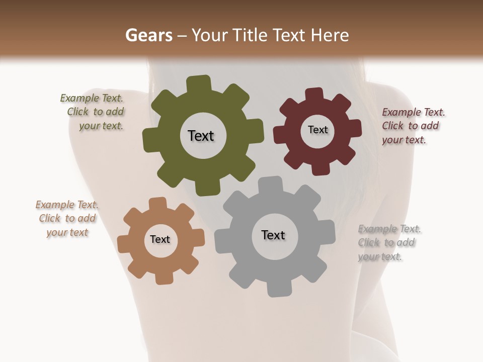 Cut White Bare PowerPoint Template