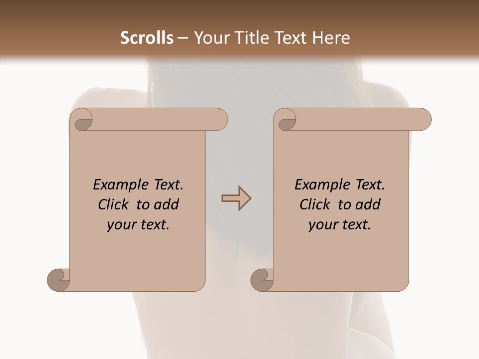 Cut White Bare PowerPoint Template