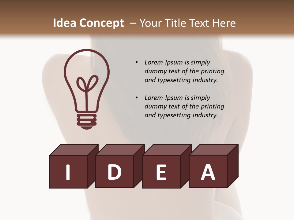 Cut White Bare PowerPoint Template