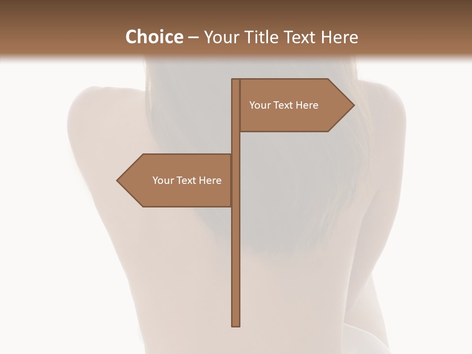 Cut White Bare PowerPoint Template