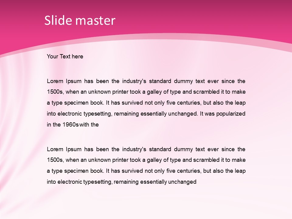 Abstract Red Fractal PowerPoint Template