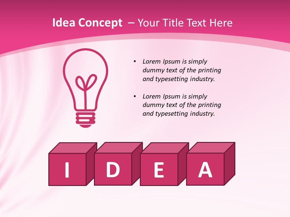 Abstract Red Fractal PowerPoint Template