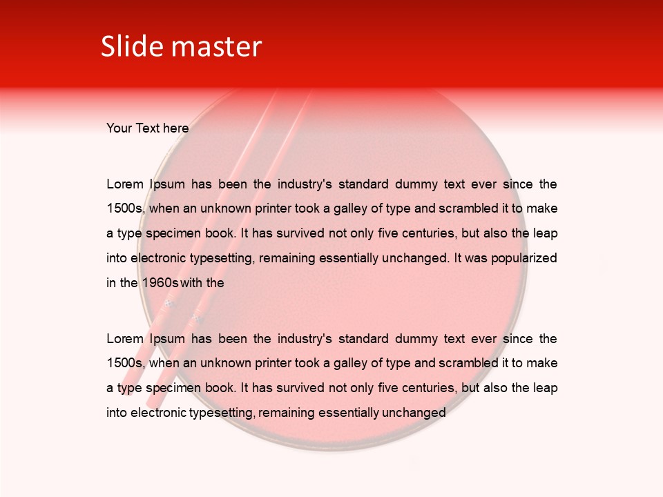 Empty Wooden Dinner PowerPoint Template