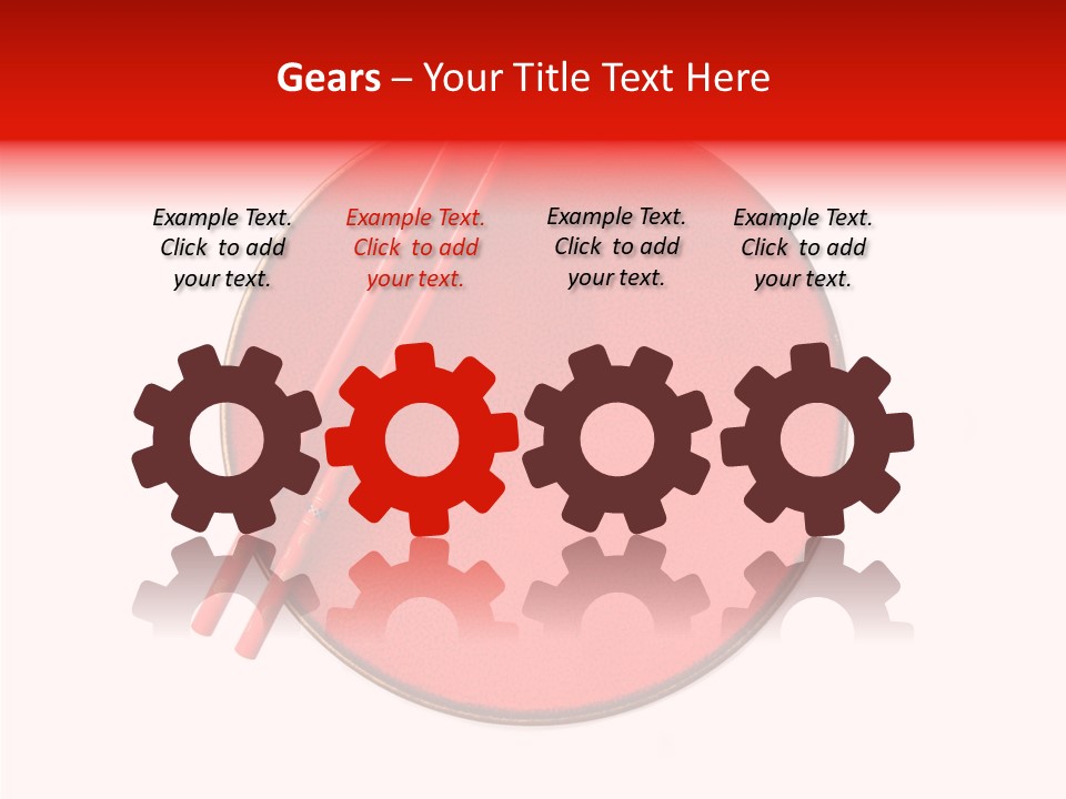 Empty Wooden Dinner PowerPoint Template