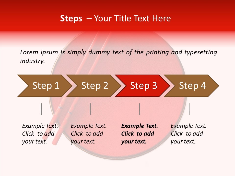Empty Wooden Dinner PowerPoint Template
