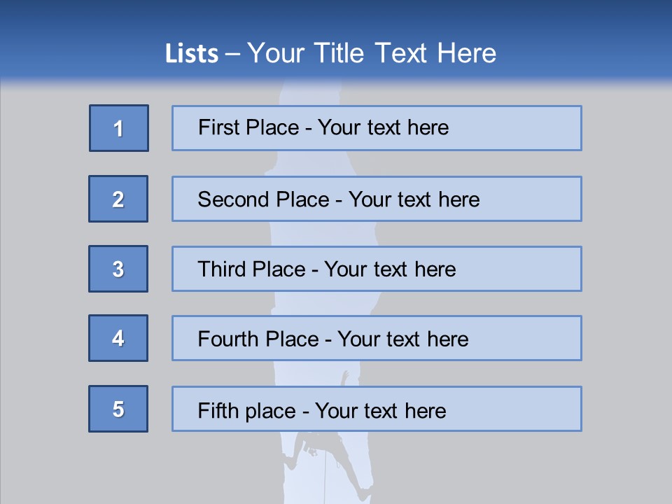 Success Rock Thrill PowerPoint Template