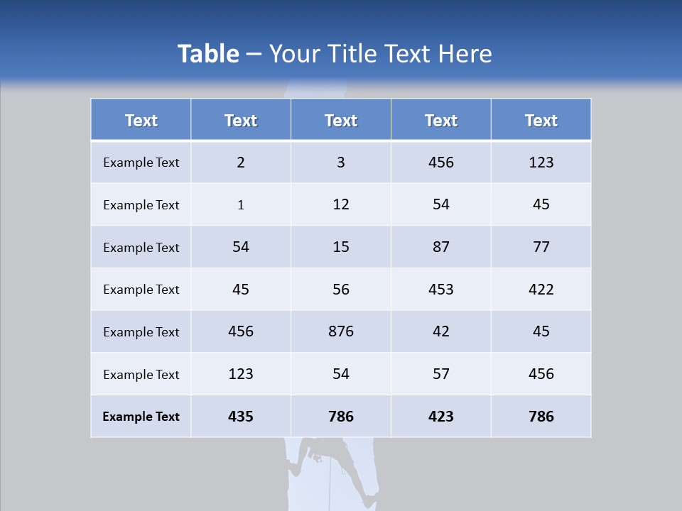 Success Rock Thrill PowerPoint Template
